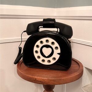 Retro Black Telephone Handbag